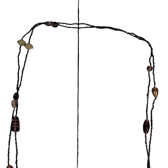 Set of 2 Vintage Jewelry Glass Beaded Necklaces Fashion Accessories - Picture 6 of 15